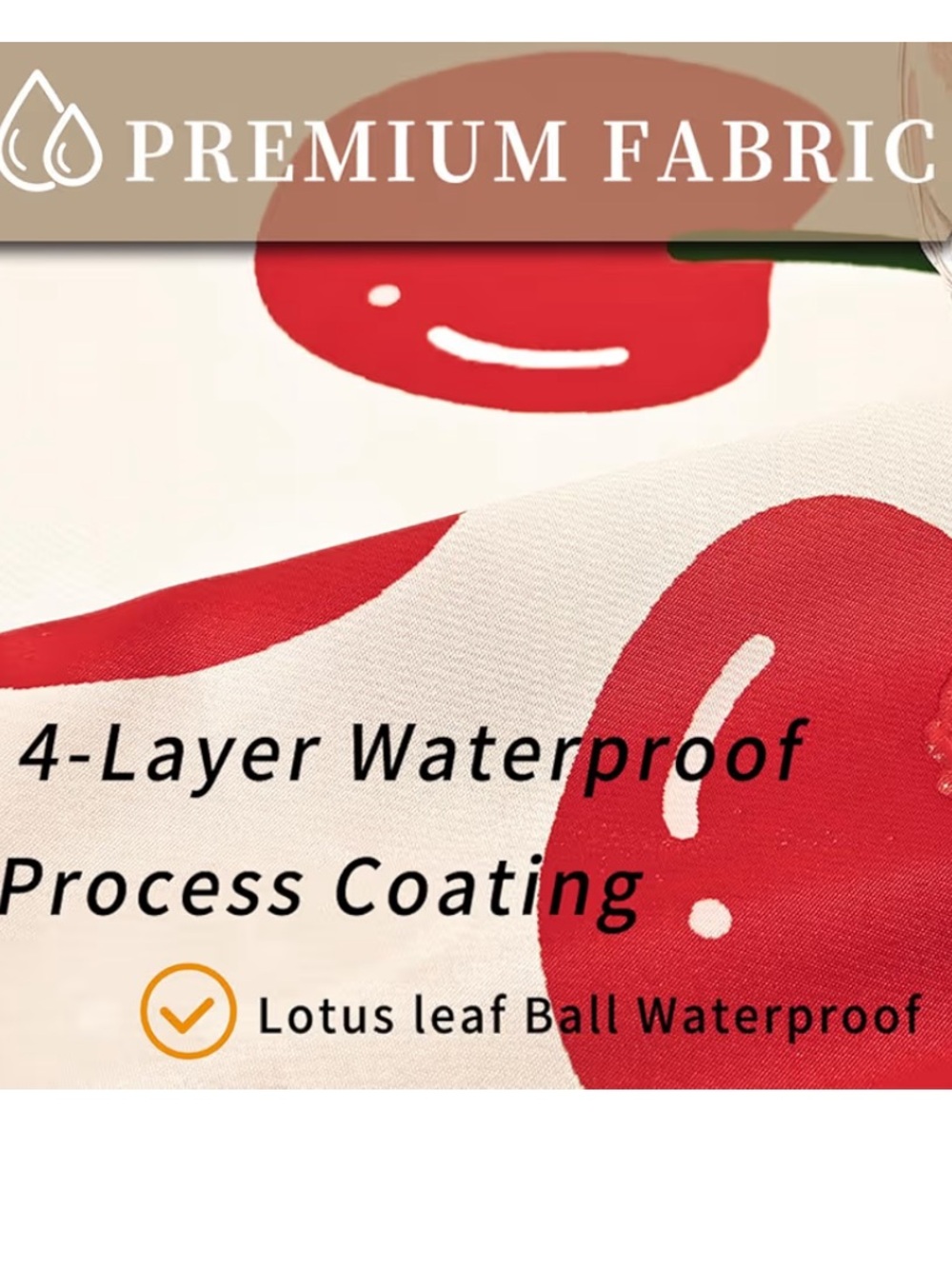 Cherry Floral Shower Curtain 72x72 Cottagecore Bathroom Decor NWT - Picture 3 of 5
